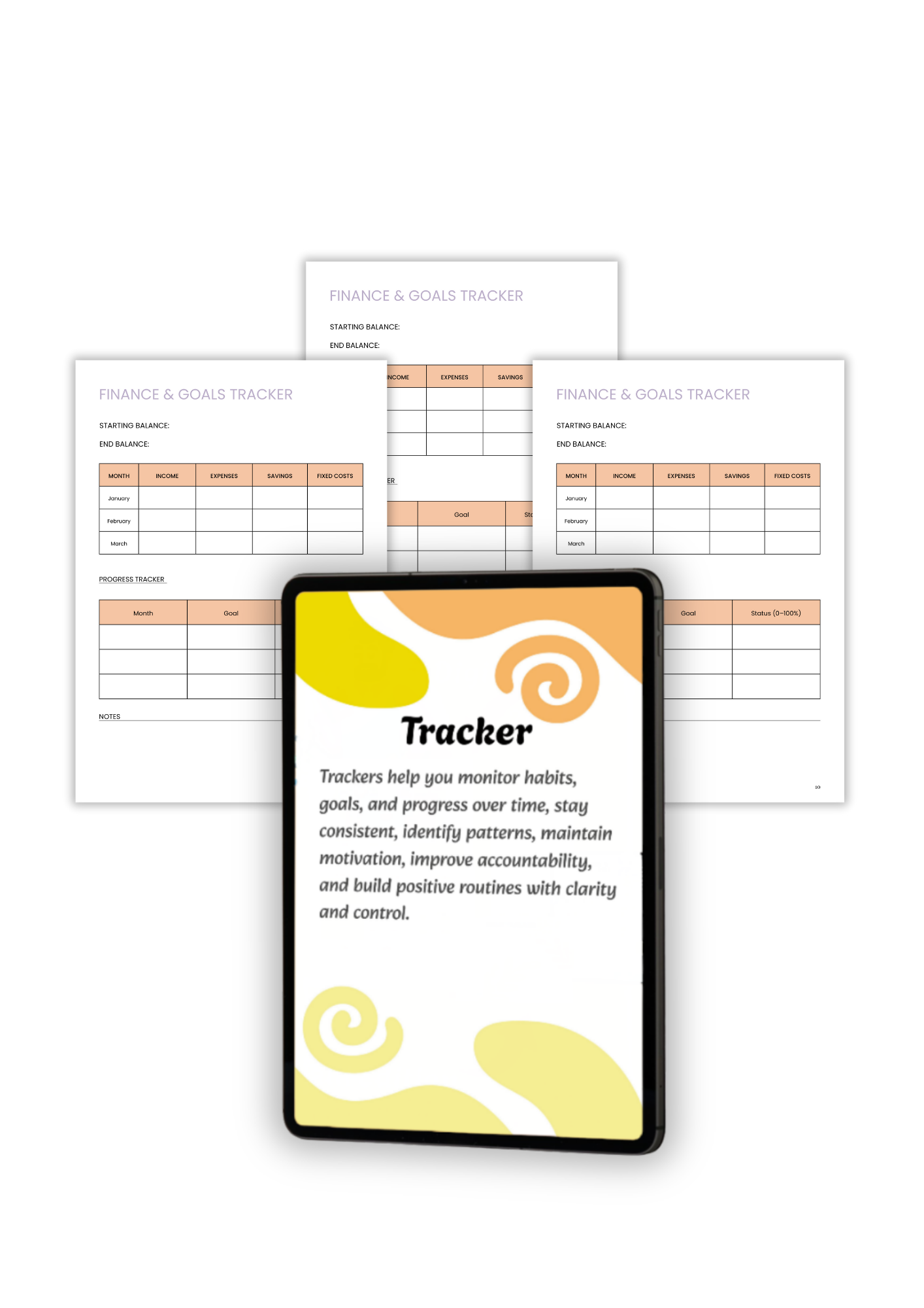Mini Digital Planner - April to June
