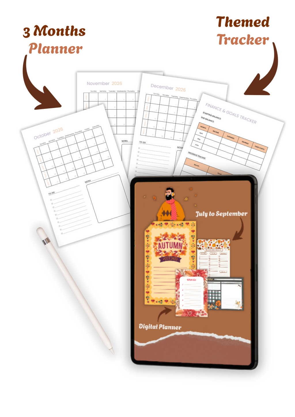 Mini Digital Planner - October to December